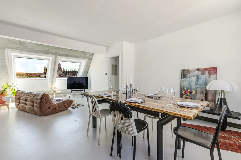 Séjour d'un appartement acheté pour la location